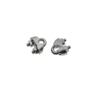 Wickes Bright Zinc Plated Wire Rope Clamp 3mm Pack 2 £2.19
