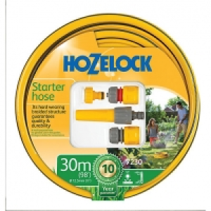 Hozelock 7230 Starter Hose Pipe Starter Set 30m