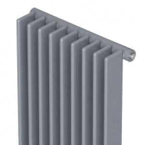 QRL Adagio Vertical Designer Radiator - Silver 2000 x 600 mm