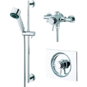 Wickes Narran Thermostatic Mixer Shower Chrome