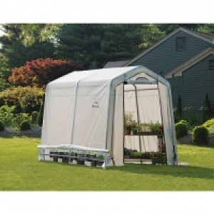 Shelterlogic White Uv-treated Polyethylene Coverd Steel Fram