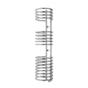 Wickes Revolve Circular Designer Towel Radiator - Chrome 160