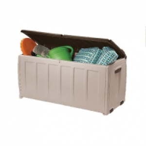 Keter Plastic Deluxe Cushion Box Beige & Brown - 2 x 4 ft