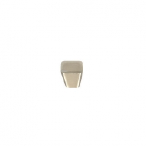 Wickes Tapered Square Knobs Brushed Nickel Finish 30mm 2 Pac