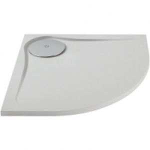 Wickes 25mm ABS Ultra Low Profile Quadrant Shower Tray White