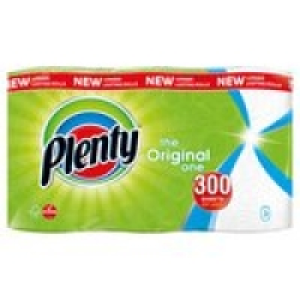 Plenty White Kitchen Roll 300 Sheets £3.50