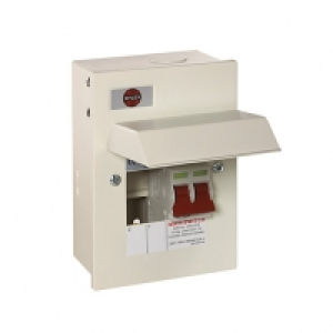 Wylex 2 Way Metal Consumer Unit with 63A Main Switch GB6:WKN