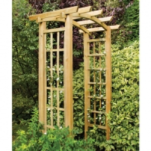 Forest Garden Ryeford Curved Trellis Arch - 1340 x 800 mm