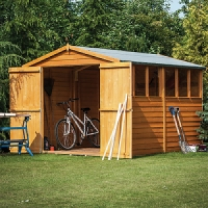 Wickes Double Door Windowless Overlap Apex Shed - 8 x 12 ft