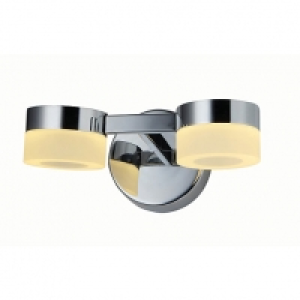 Spa Rhea 2 Light Bathroom LED Wall Light Chrome £64.99