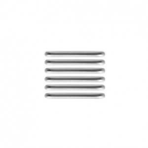 Wickes Glass Faceted Knobs Polished Chrome Finish 30mm 6 Pac