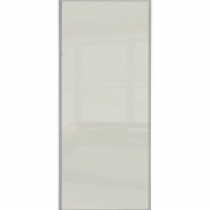 Wickes Sliding Wardrobe Door Silver Framed Single Panel Soft &pound;94.99