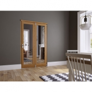 Wickes Newbury Internal Fold Flat 2 Door Set Oak Veneer 2007 &pound;899.00