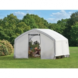 Shelterlogic White Uv-treated Polyethylene Coverd Steel Fram