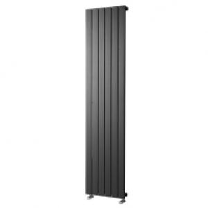 Wickes Haven Flat Panel Vertical Designer Radiator - Anthrac