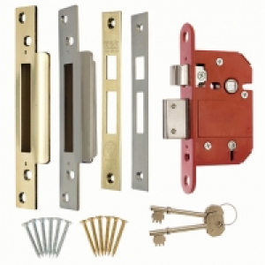 Era British Standard CE 5L Fortress Deadlock 64mm Brass/Chro