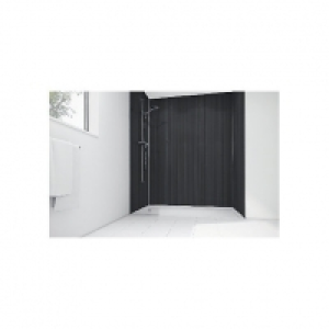 Wickes Pinstripe Gloss Laminate 900x900mm 2 sided Shower Pan