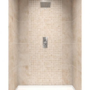 Kensington Beige Stone Effect Mosaic Wall Tile