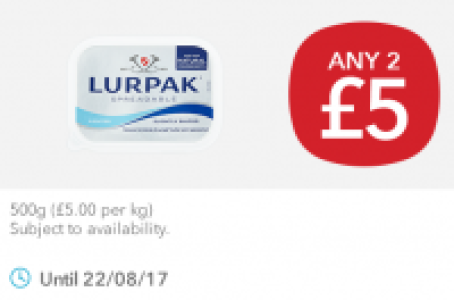 Lurpak Spreadable/Lighter £5.00