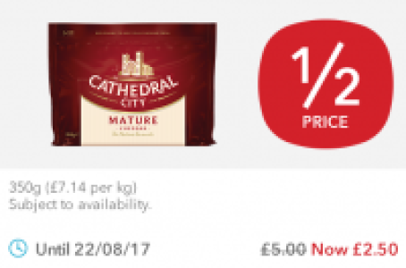 Cathedral City Mature/Lighter Cheddar £2.50
