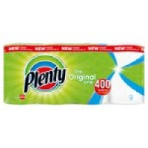 Plenty White Kitchen Roll 400 Sheets £4.00