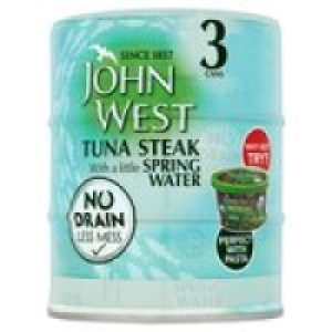 John West No Drain Tuna Steak In Spring W &pound;4.00