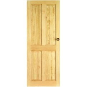 Wickes Skipton Internal Softwood Door Clear Pine 4 Panel 198 £62.99