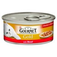 Morrisons  Gourmet Gold Cat Food Beef In Gravy