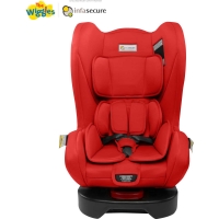 BigW  InfaSecure Wiggles Neon II 0-4 Convertible Car Seat - Red