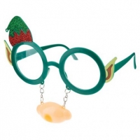 Poundland  Christmas Novelty Glasses Elf