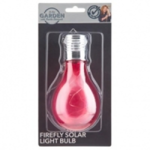 Poundland  Charlie Dimmock Firefly Solar Light Red