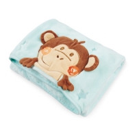 Aldi  Lily & Dan Monkey 3D Baby Blanket