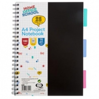 Poundland  A4 Project Notebook - Black