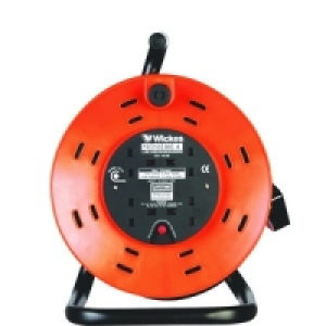 Wickes Open Drum Cable Reel With Thermal Cutout 4 Sockets 50 £39.99