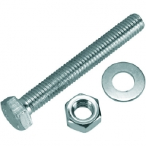 Wickes Hexagon Set Screws M8x60mm Pack 6