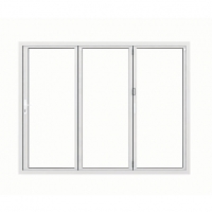 Jci Aluminium Folding Door Set White Left Opening 2090 x 269