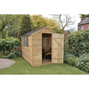 Wickes Pressure Treated Timber Overlap Apex Shed - 6 x 8 ft &pound;389.99
