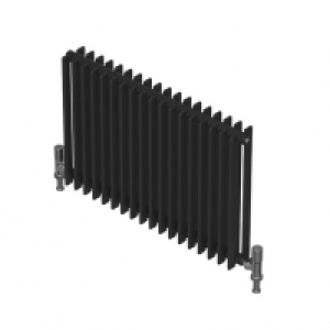 QRL Adagio Horizontal Designer Radiator - Matt Charcoal 500