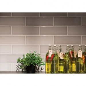 Wickes Soho Light Grey Ceramic Tile 300 x 100mm &pound;22.94