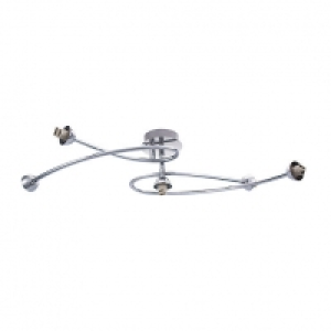 Wickes Create Your Own 5 Light Swirl Ceiling Fixture Chrome