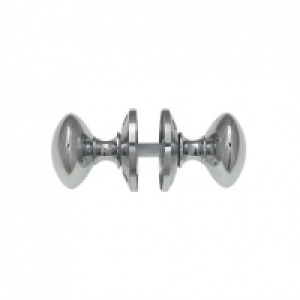 Wickes Victorian Mortice Knob Chrome Finish £12.49