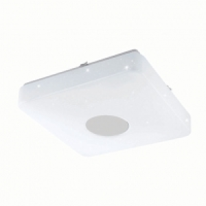 EGLO LED Square Ceiling Light with Crystal Effect