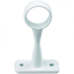Centre Rail Bracket Deluxe White 25mm Interior