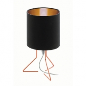 EGLO Small Table Lamp Black/Matt-Copper