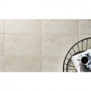 Wickes Battersea Geo Decor White Ceramic Wall Tile 298 x 498