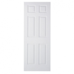Wickes Woburn Internal Moulded Door White Primed Grained 6 P
