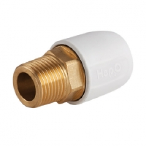 Hep2O Adapt Brass Male 1/2in x 15mm Skt