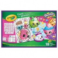 BMStores  Crayola Shopkins Giant Colouring Pages