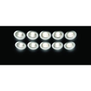 Fixed Downlight Brushed Chrome Pk10