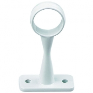 Centre Rail Bracket White 19mm Interior